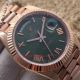 Copy Rolex Day-Date 40MM Rose Gold Roman Markers Green Dial Man's Watch (4)_th.jpg